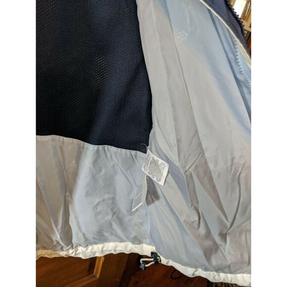 Columbia Sportswear Core Interchange Jacket Blue Hood No Lining Coat Sz Medium - Picture 3 of 7